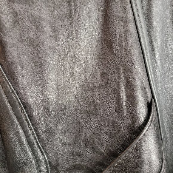 Holt Renfrew Leather Trench Coat - Picture 2 of 3